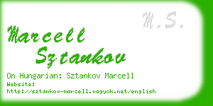 marcell sztankov business card